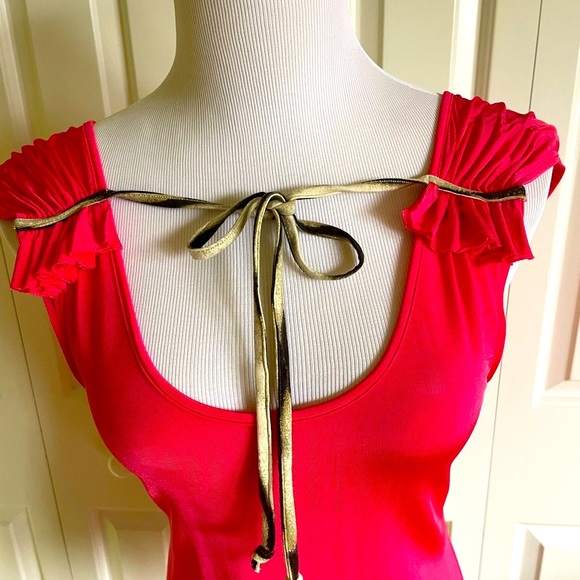 JUST CAVALLI Pink Sleeveless Top 6/42 - Picture 7 of 10